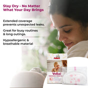 Adore Voila Disposable Breast Pads with Honeycomb Design- Pack of 24