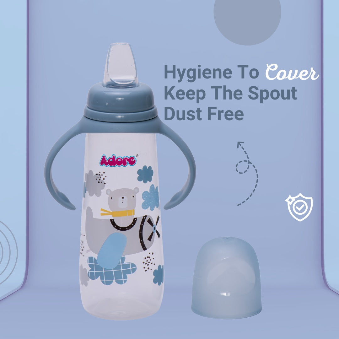 Adore Petite Sr! The Mini Soft Spout Sipper with Twin Handle 250ml -Blue