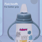 Adore Petite Sr! The Mini Soft Spout Sipper with Twin Handle 250ml -Blue
