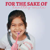 Adore Kids Pop Up Toothbrush with Safety Head Attractive Character - Pink Piggy