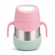 Adore Dr.Feed TinyTummy Insulated Hot & Cold Food Jar with Spork & Feeding Plate 335ml-Pink