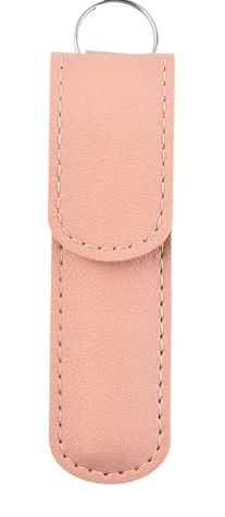 Adore Stainless Steel Ear Wax Remover With Leather Storage Case - Pack of 6 -Pink