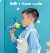 Adore Space era Straw Sipper Water Bottle with a Handle of 630ml - Grey