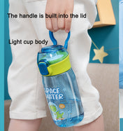 Adore Space era Straw Sipper Water Bottle with a Handle of 630ml - Grey