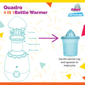 Adore Quadro 4 in 1 Bottle & Food Warmer - Blue