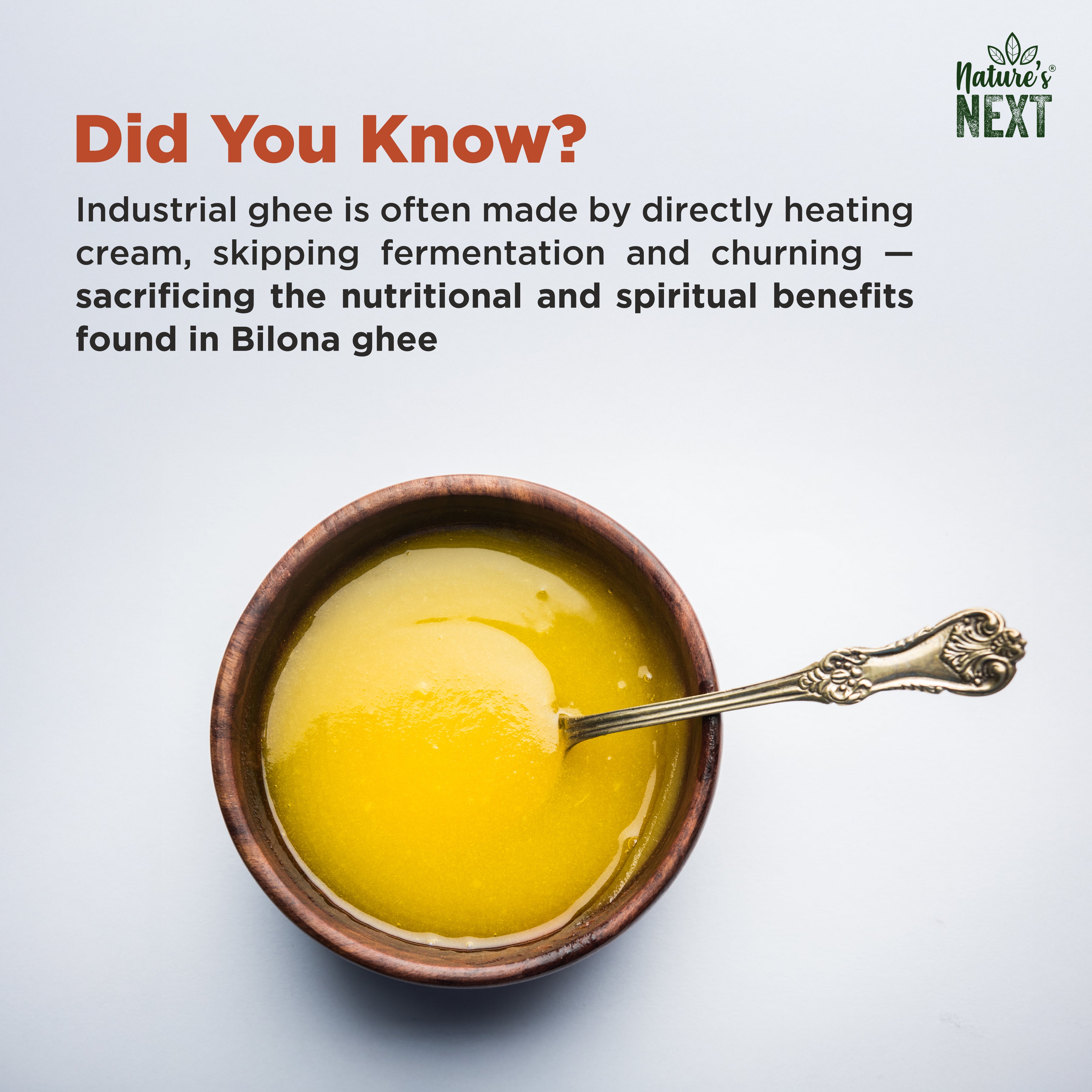 Nature's Next Sattvika A2 Desi Gir Pure Cow Ghee- 500gm Jar