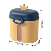 Adore Crown Senior Baby Formula Storage N Dispenser Box - 300g -Yellow