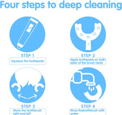 Adore Kids U Shaped Toothbrush Super Soft Bristles 6-12 Years - Blue