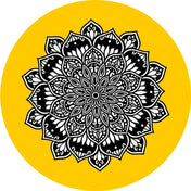 Handcrafted Mandala Art Fridge Magnet