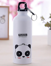 Adore Water Era Aluminum Kids Water Bottle 500ml - Panda White