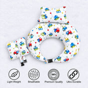 Adore Feedero! Baby Multipurpose Feeding Pillow with Fence Protection and Adjustable Belt-White