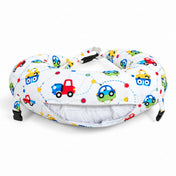 Adore Feedero! Baby Multipurpose Feeding Pillow with Fence Protection and Adjustable Belt-White