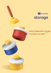 Adore Medley The Amazing Milk Powder Container Pack of 3 - 150 g each - Multicolor