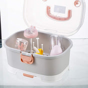 Adore Avalanche 2 in 1 Baby Bottle Drying Rack & Storage Box with Lid & Handle Portable - Grey