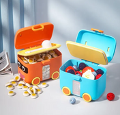 Adore Tuk Tuk Baby Milk Powder Container with Spoon- Blue