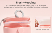 Adore Fantastico Milk Powder Container with Leveler Scoop 240 g - Pink