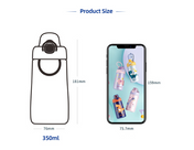 Adore Air Era Premium Children's Water Bottle Lid 350 ml -Giraffe Purple Pink