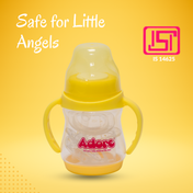 Adore Baby Basics Wiggle Straw Sipper with Twin Handle & Dust Free Hood  150ml Yellow