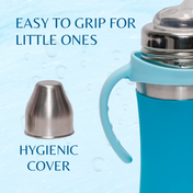 Adore Doi! The Wideneck Spout Stainless Steel Sipper with Sleeve-250ml Blue