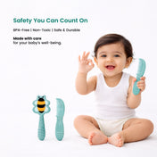 Adore Jungle Fun Baby Brush & Comb Set- Honey Bee