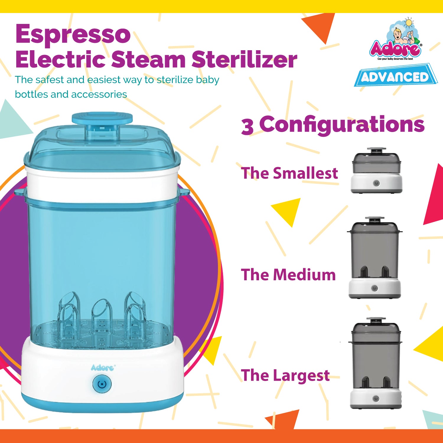 Adore Espresso Electric Steam Sterilizer