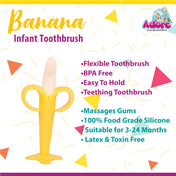 Adore Banana Kids Toothbrush - Yellow