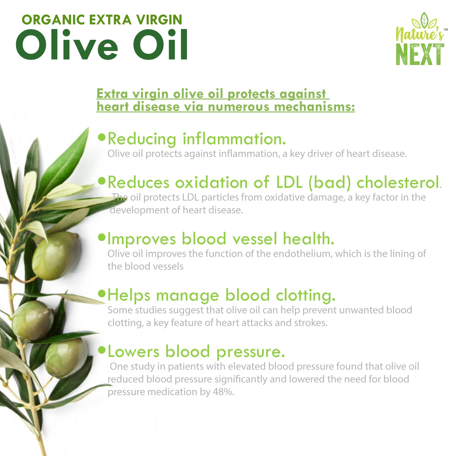 Nature's Next Pure & Premium Olive Oil - 1000 ml