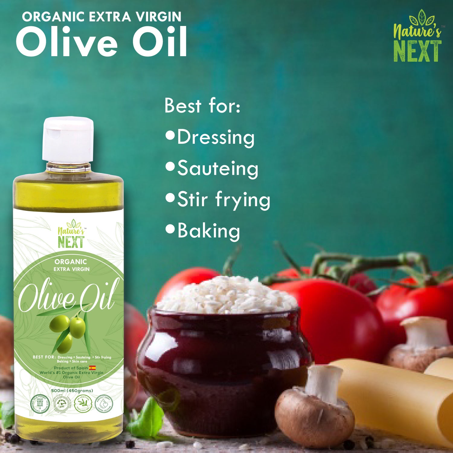Nature's Next Pure & Premium Olive Oil - 1000 ml