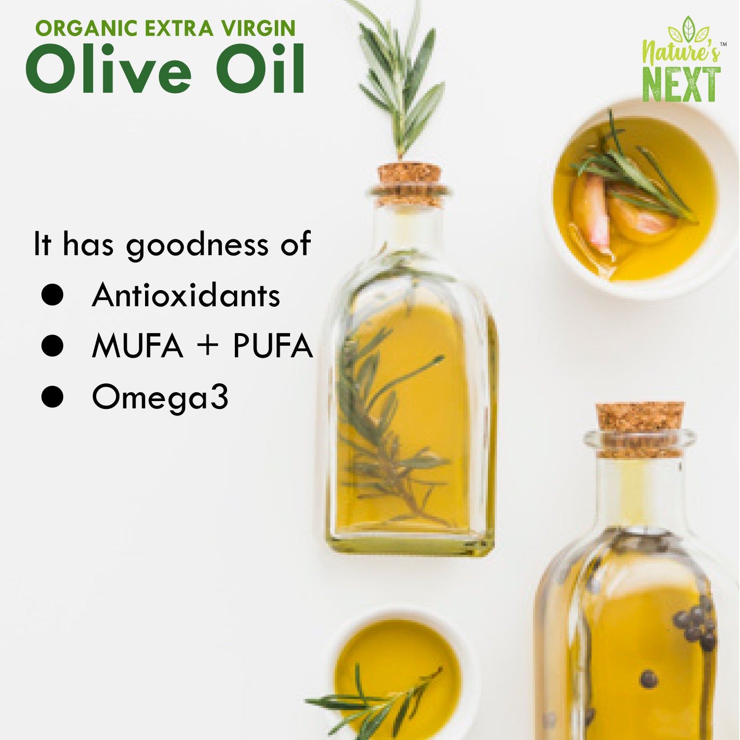 Nature's Next Pure & Premium Olive Oil - 1000 ml