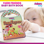 Adore Baby Farm Friends Bath Book Attractive and Interactive- Multicolor