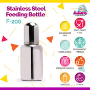 Adore Stainless Steel Feeding Bottle - 200 ml