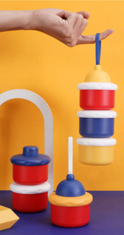 Adore Medley The Amazing Milk Powder Container Pack of 3 - 150 g each - Red