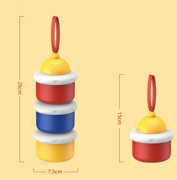 Adore Medley The Amazing Milk Powder Container Pack of 3 - 150 g each - Red