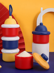 Adore Medley The Amazing Milk Powder Container Pack of 3 - 150 g each - Red