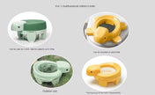 Adore Turtle 4 in 1 Potty Trainer with First Ever Bio Degradable Baby Potty Chair Liner  20 Bags - Yellow