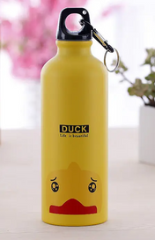 Adore Water Era Aluminum Kids Water Bottle 500ml - Duck Yellow